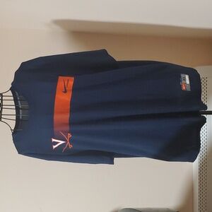 Men's navy UVA LaCrosse shirt size XL